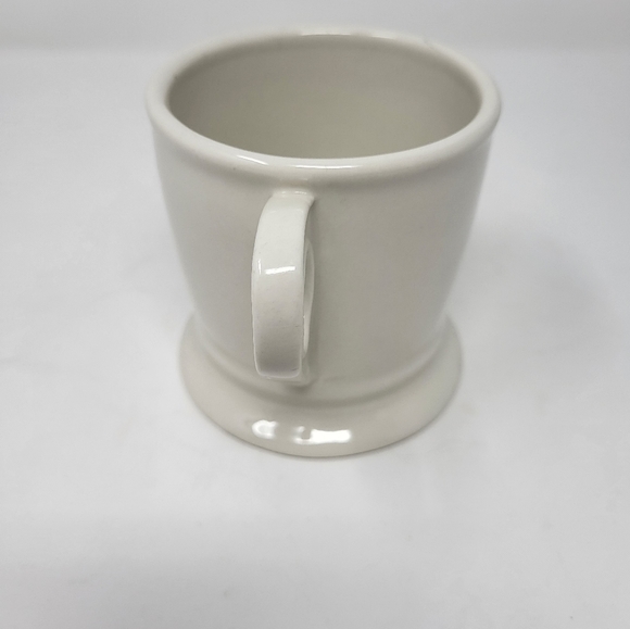 Anthropologie Monogram Mug J Typeface Black  Antique White Coffee Tea Home - Picture 3 of 10
